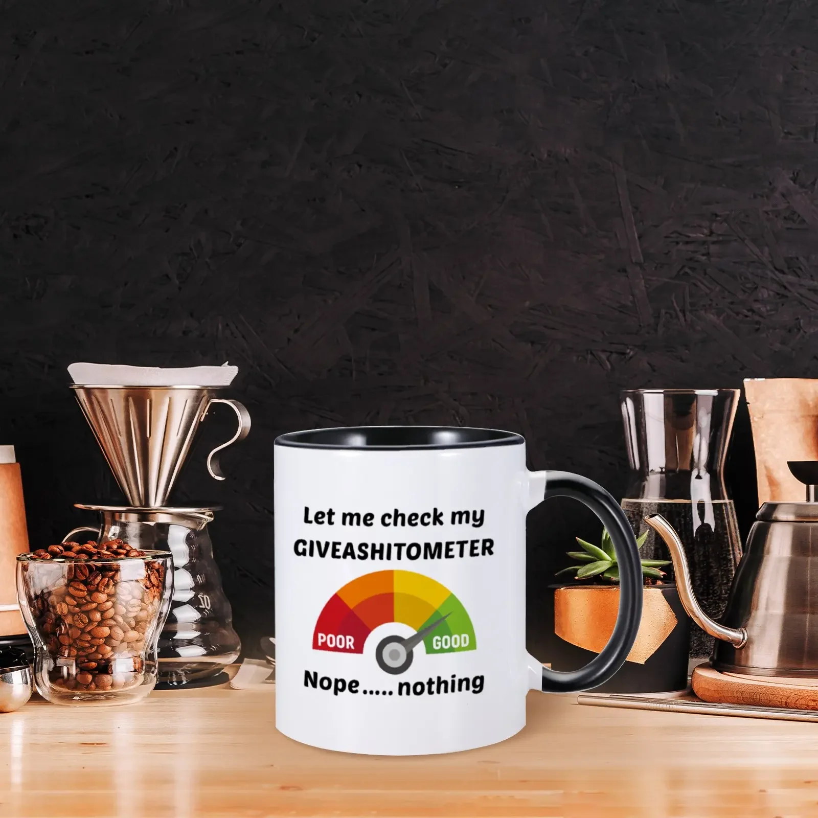 Let Me Check My Giveashitometer Funny Novelty Office Mug Office Appreciation Gift for Boss Coworker Leaving New Work 11oz Mugs