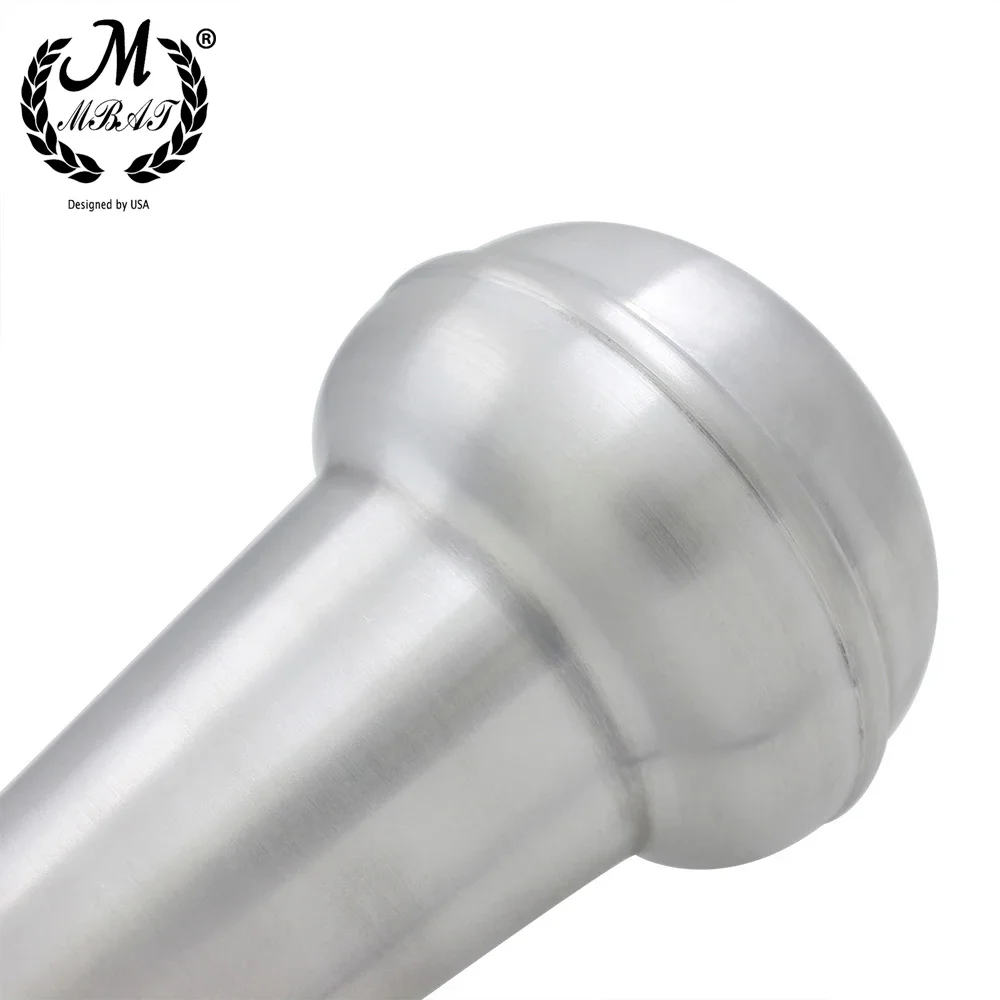 M MBAT الترومبون أنبوب مستقيم كتم الألومنيوم كاتم الصوت تينور الترومبون ممارسة كاتم الصوت كتم النحاس أجزاء الأدوات الملحقات #6