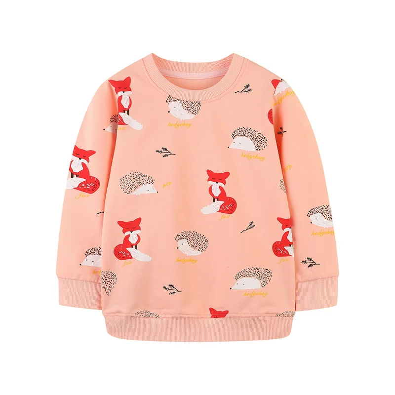 Jumping Meters 2-7T Wassermelone Mädchen Sweatshirts Mädchen Nette Kleinkind Kinder Kleidung Herbst Frühling Sport Baby Mit Kapuze Shirts – Detail 3