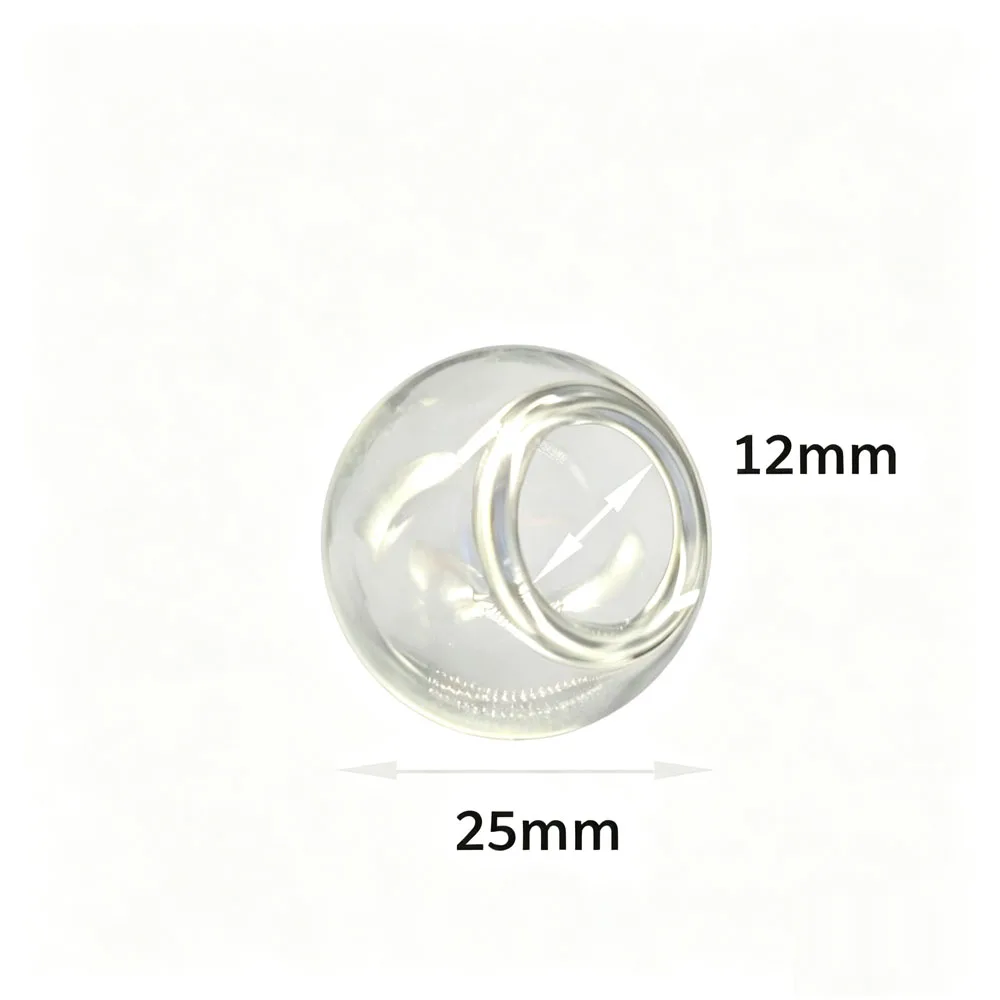 5Pcs Micro Landscape Glass Bottles 25x30mm Eco-Friendly DIY Pots with Moss Jewelry Glass Globe Pendants for Home Decor