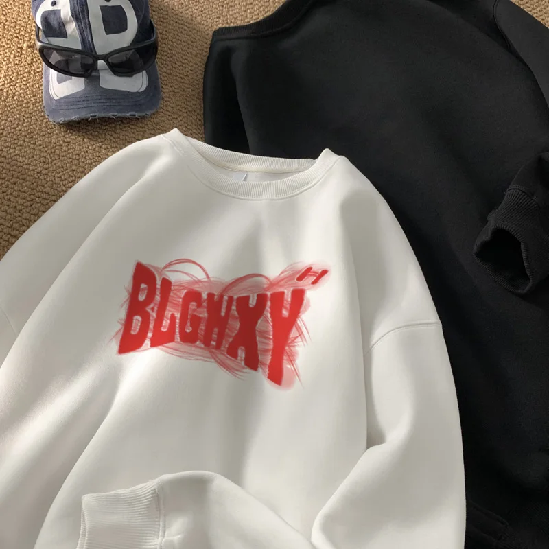 

Men's Oversized Hoodie White Plain Hoodies Oversize for Men Fashion Letter Print 5XL Man Casual Wear Hoody Male Sweatshirt