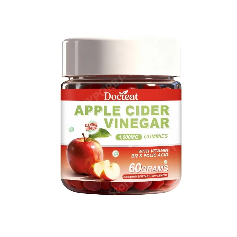 Apple Cider Vinegar Gummies Daily Energy Support for Wellness, Dietary Supplement Chews To Help Boost Vigor in Everyday Life