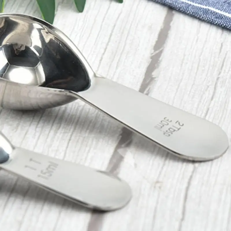 1 مغرفة قهوة من الفولاذ المقاوم للصدأ 15/30 مل ملاعق قهوة ملعقة كبيرة ملاعق قياس