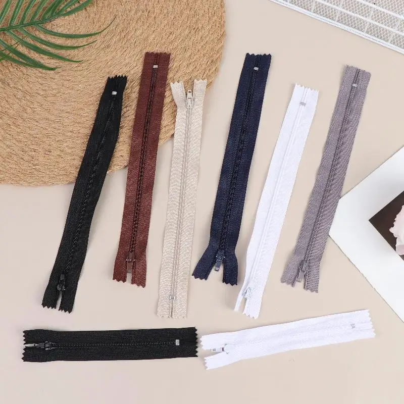 10 Stück Nylon-Reißverschlüsse 12cm 20cm, langlebiger Schieber für Anzughosen, Kleidung, Nähen, DIY-Kleidungsreparatur, Schneiderei, Nähzubehör – Detail 2