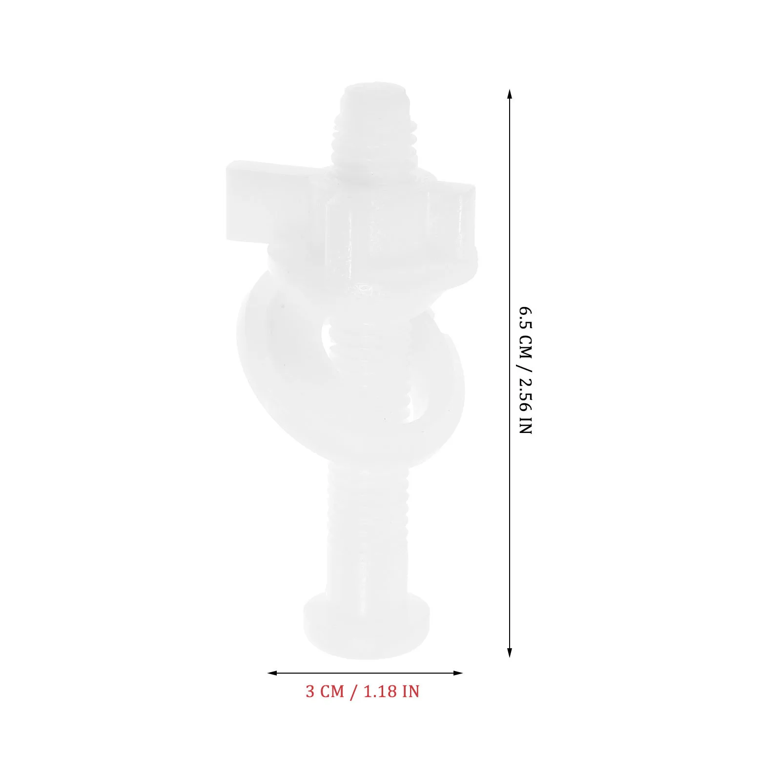 2 قطعة طقم استبدال مسامير المقعد الفولاذ المقاوم للصدأ تحديد الأجهزة لغطاء المرحاض العالمي تصاعد أجزاء مقعد المرحاض #4