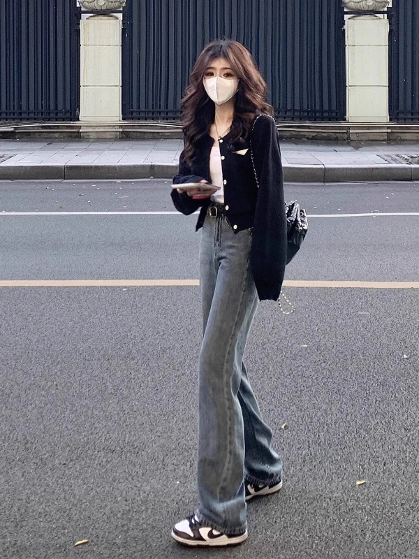 Chique ort gebreid open vest Dames Faion Design Sensation Koreaanse Sle Normale pasvorm Woon-werkverkeer Wind Cold Tone Series