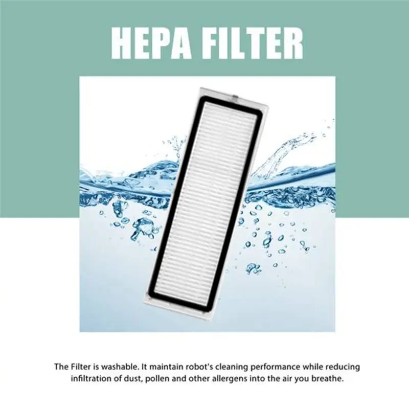A84X-18PCS For Dreame Bot L10 Prime / L10s Pro / L10 Pro Robot Vacuum Main Side Brush Hepa Filter Mop Cloth Replacement Parts