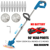 Cordless Strimmer Compatible with Makita 18V Battery, 90cm lawn Mowers Telescopic Lightweight Grass Trimmer 10 x Metal Blade