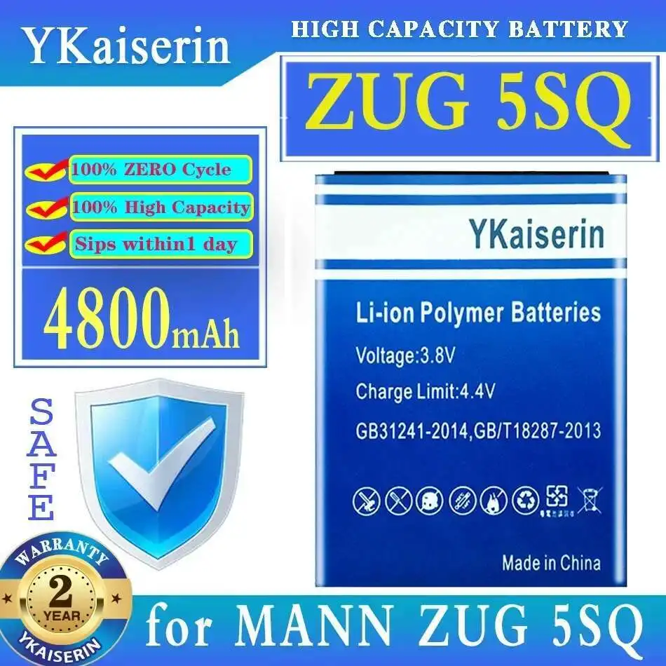 

Reliable Power Supply For Mann Zug 5SQ High-Capacity Mobile Phone Battery 4800Mah