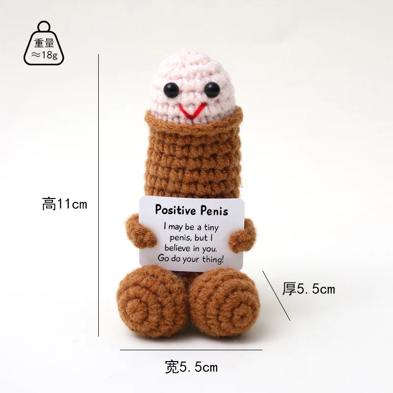 

New best-selling handmade crocheted funny and fun dolls, positive energy and spoof crocheted dolls made of wool