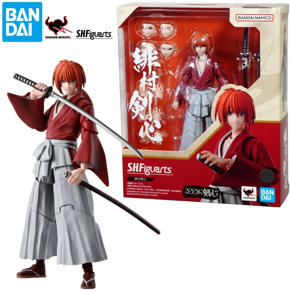 In Stock Bandai S.H.Figuarts SHF Kenshin Himura Action Figure Collectible Toy Gift