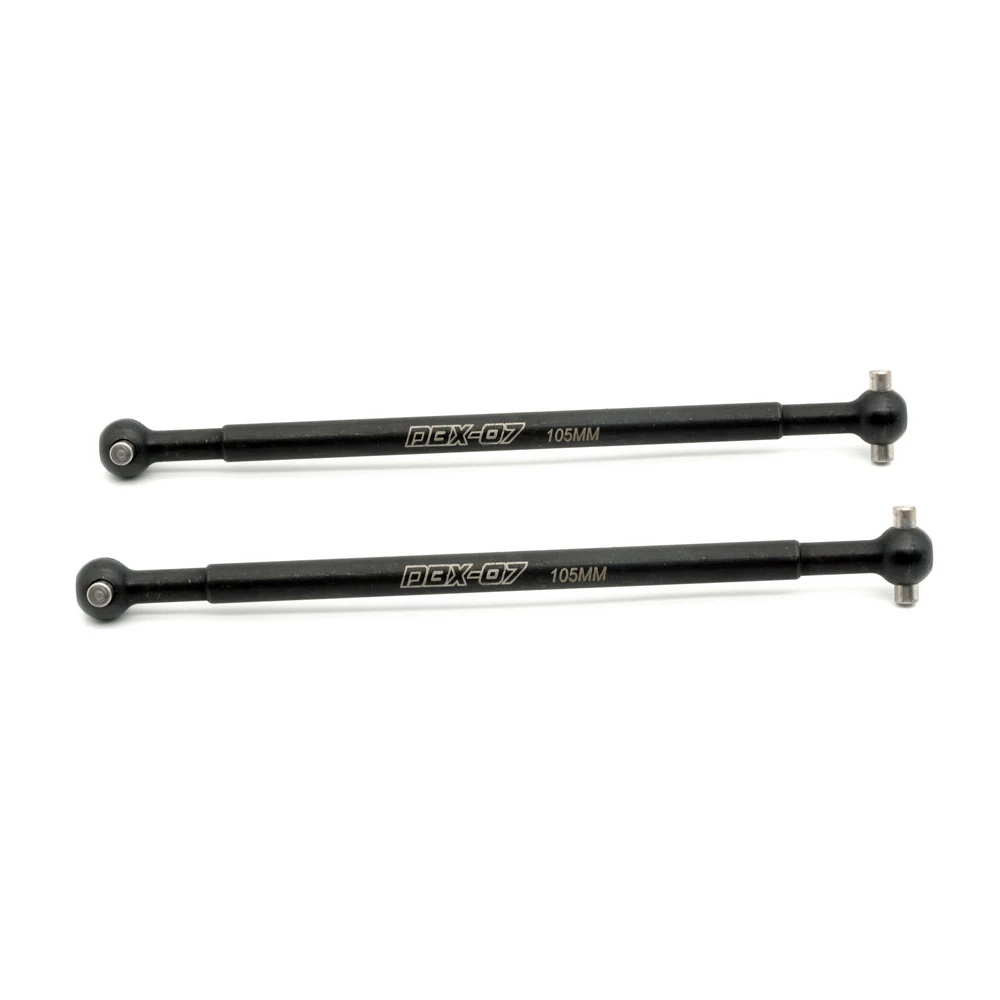 Eje de transmisión trasero de Metal para coche de control remoto, piezas de mejora de Metal CVD Dog bone 106 para ZD Racing 8612 DBX-07 DBX07, 1/7mm, accesorios de repuesto