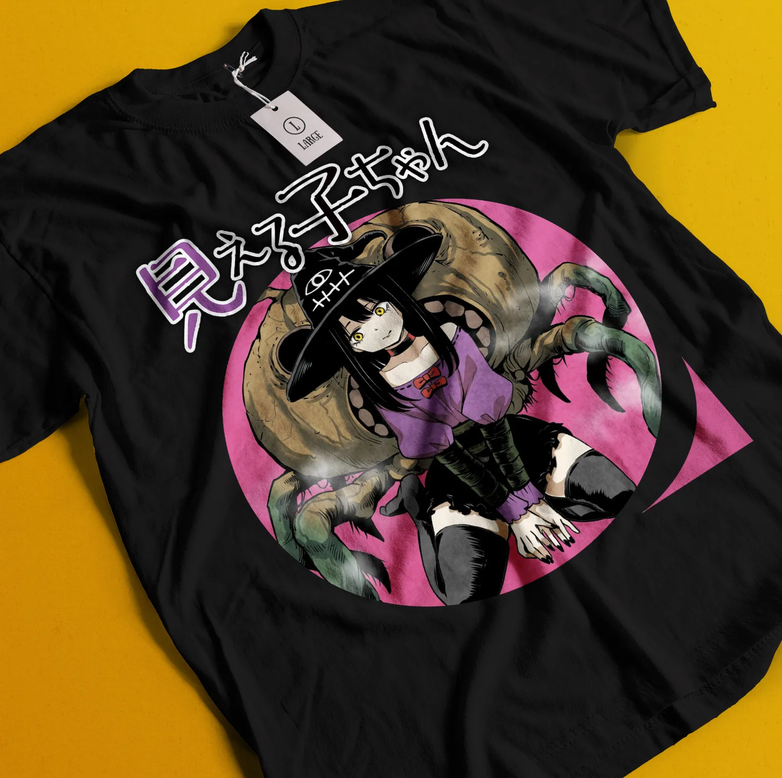 

Mieruko Chan T-shirt Miko Yotsuya Ghost Manga Mier Girl Horror Anime