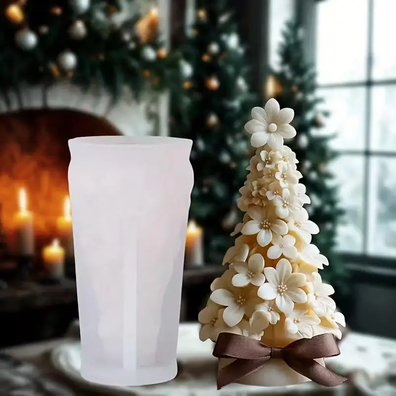 Weihnachtsbaum 3D Silikon Kerze Form DIY Weihnachten Party Dekoration Aromatherapie Gips Herstellung Formen Hause Ornament Geschenke