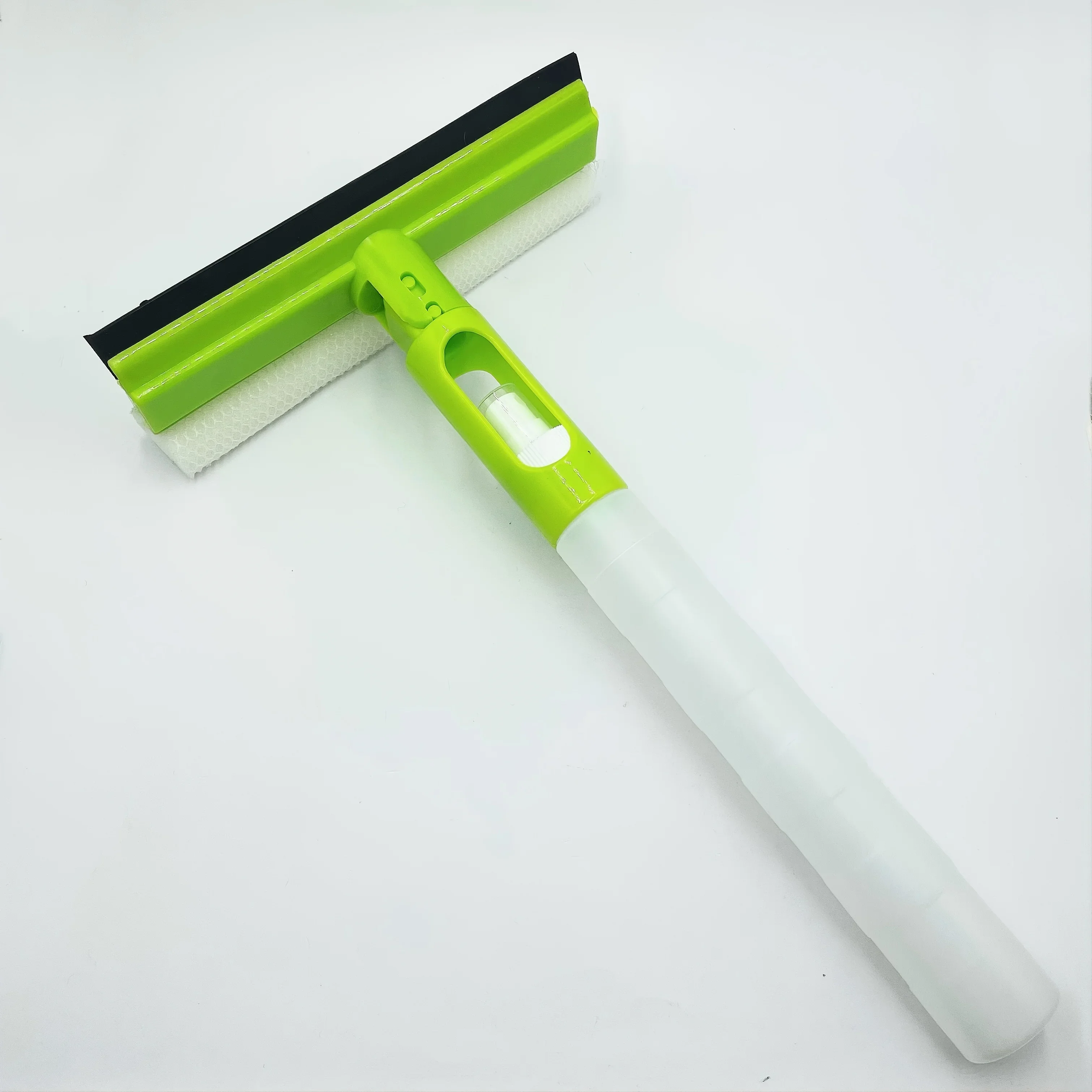 1pc 3 In 1 Foldable Car Glass Cleaner, Multi-way Rotating Spray Glass Wiper With Spray And Sponge