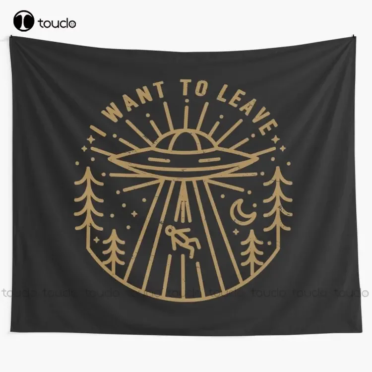 I Want To Leave The X Files I Want To Believe The Truth Is Out There Aliens Ufo Tapestry Fashion Wall Tapestry Wall Covering