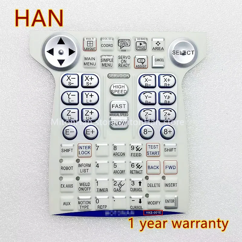 New For Yaskawa Robot Teach Pendant Motoman YKS-001E YKS-005E Membrane Keypad Button keyboard film