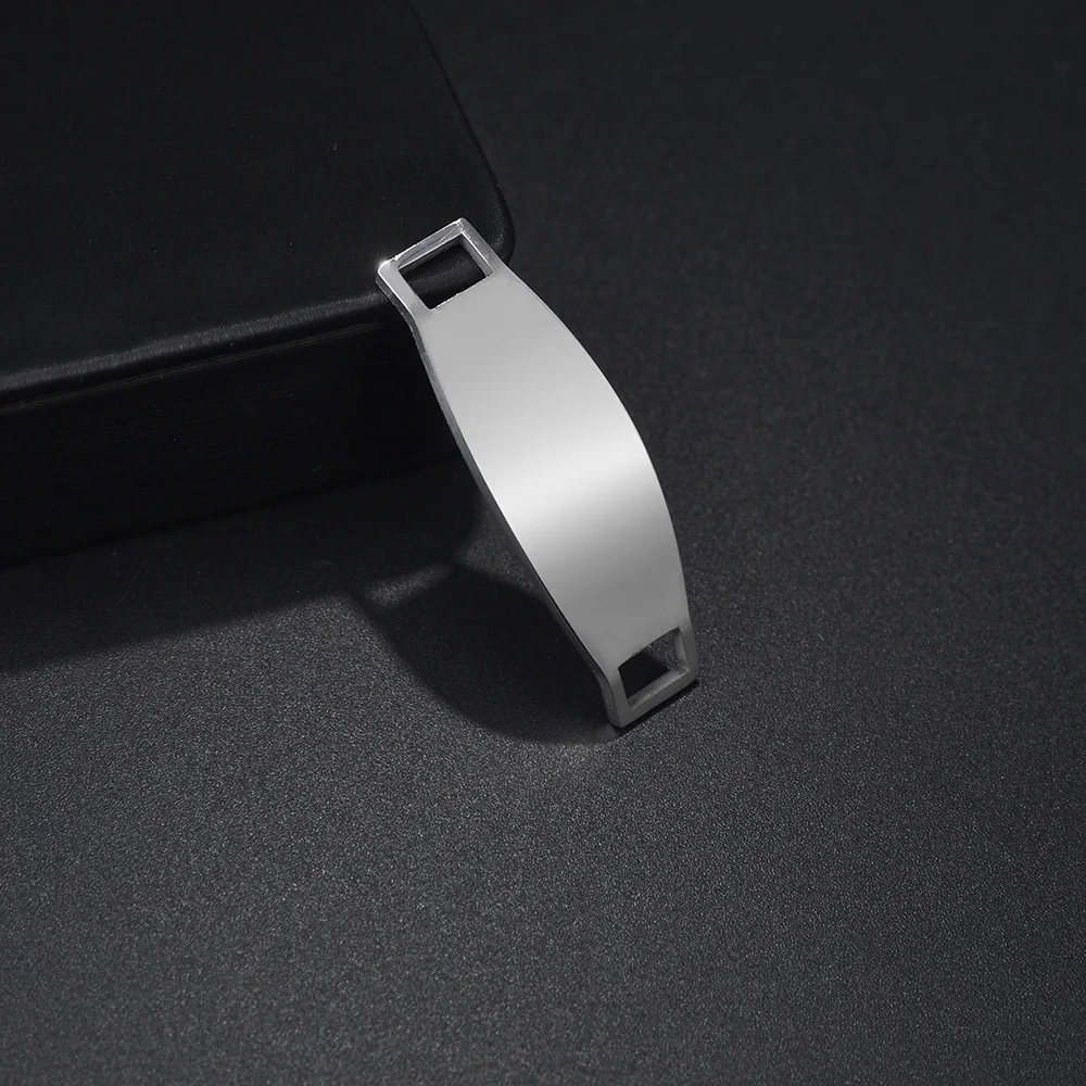 5 Stück/Set, Edelstahl, beidseitig polierte Verbindungsstücke für die Schmuckherstellung, unbeschichtete Stäbe, zum Handprägen, zum Gravieren, für DIY-Arbeiten, zum Herstellen von Armbändern. – Detail 3