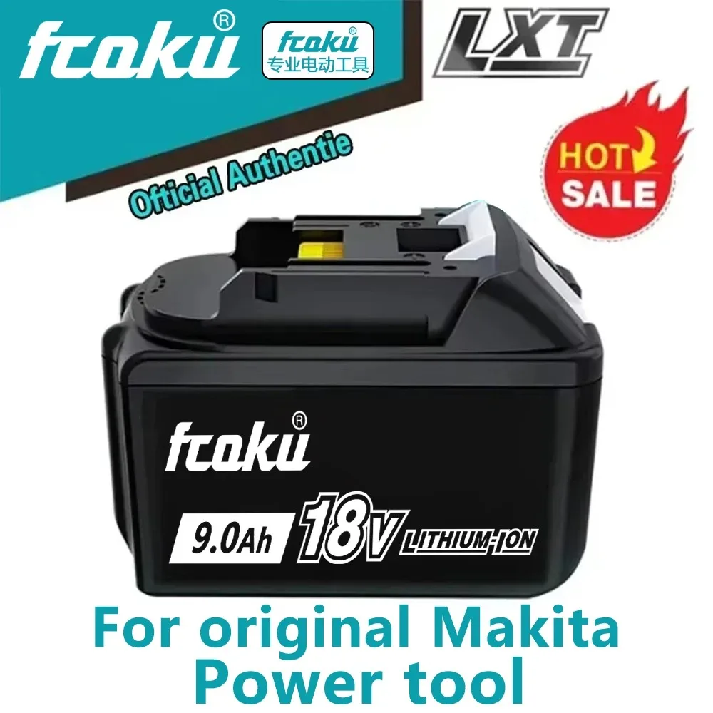 

New Original18V 9Ah Li-Ion Battery Replacement For Makita BL1860 BL1850B BL1840 BL1830 Power Tool Compatible with BL1850 BL1850B