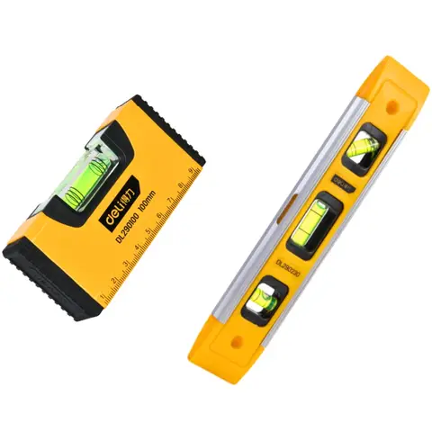 1/2/3PCS 100/230mm Torpedo Level Magnetic Resistant Bubble Level Tool Multifunction Household Measuring Tools Level Measures