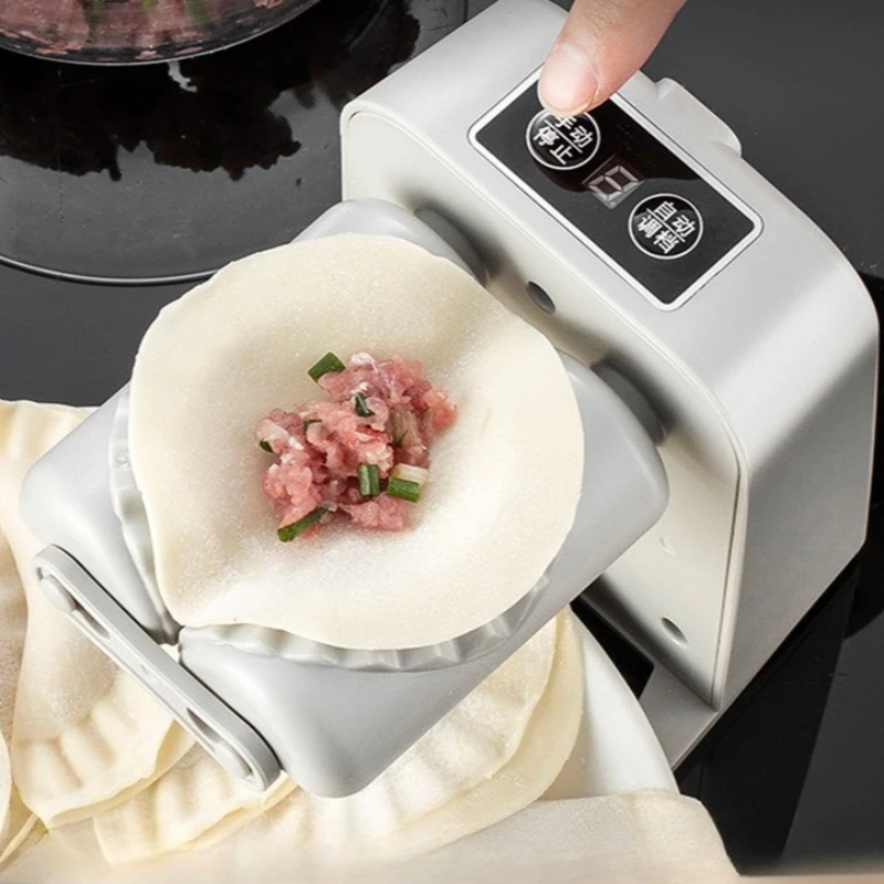 Automatic Electric Dumpling Machine, Home Dumpling Machine, Kitchen Automatic Rapid Prototyping Mold with A Spoon and Brush