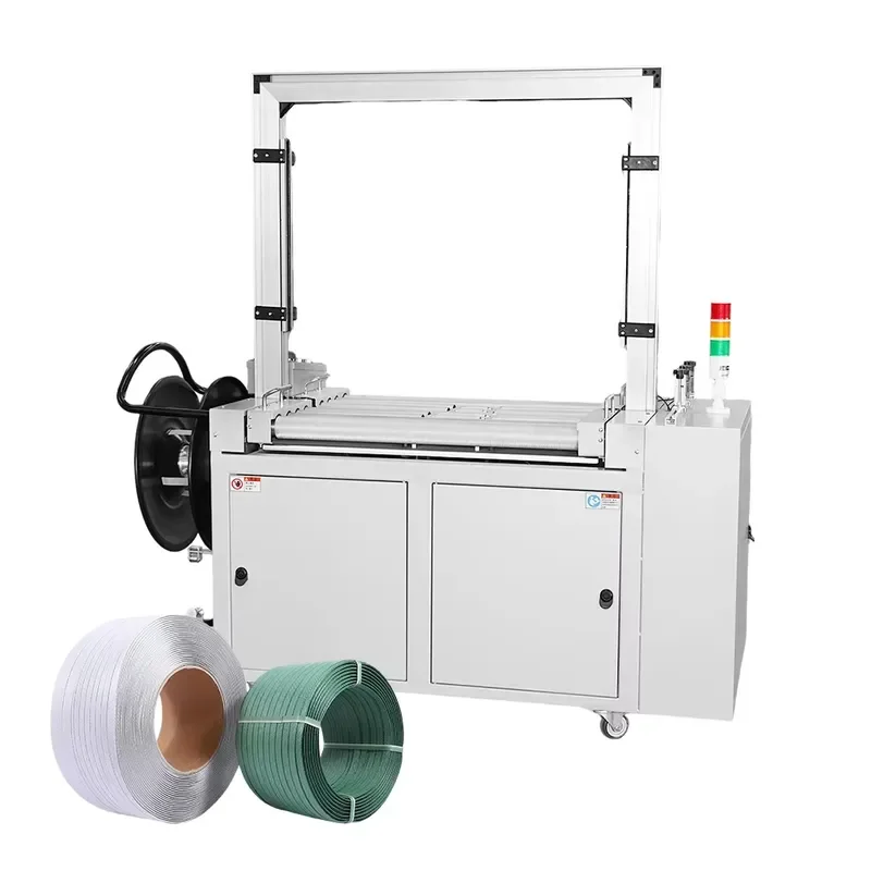for Soontrue KZ-102A Fully Automatic Multi-size Box Electric 380V High-efficiency Conveyor Belt Strapping Machine Export
