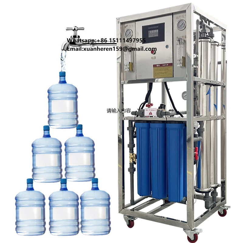 

Without Water Tank Cheap Small Blue Bottle 0.25T/H Water Treatment Equipment First-stage RO Water Filtration