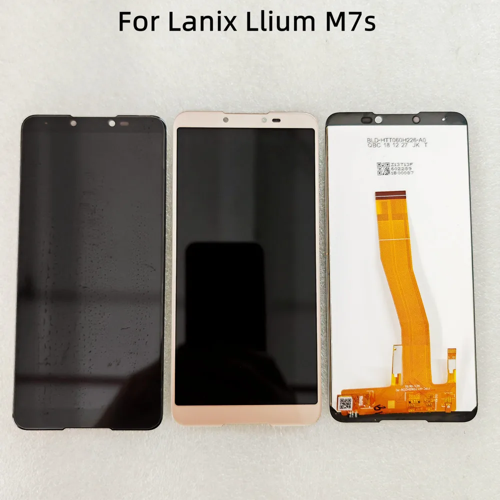 Ensamblaje de Digitalizador de Pantalla Táctil LCD, Pantalla LCD, Panel de Vidrio, Lanix Ilium M7s