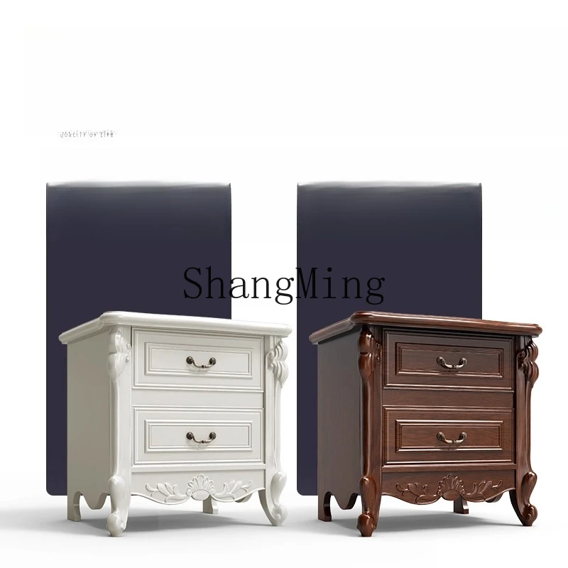 SM Home Solid Wood Hidden Bedside Safe Home Office Small Large Capacity Safe