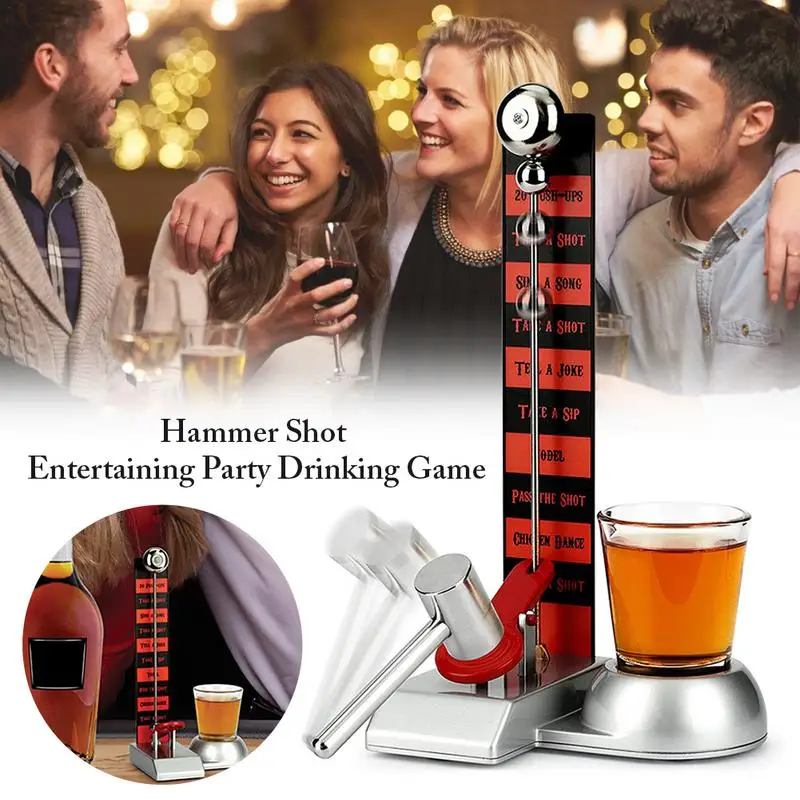 Novelty Party Games Hammer Shots Drinking Game Antistress Toy Funny Board Game Drink Toys Nightclub Bar Wedding Birthday Party