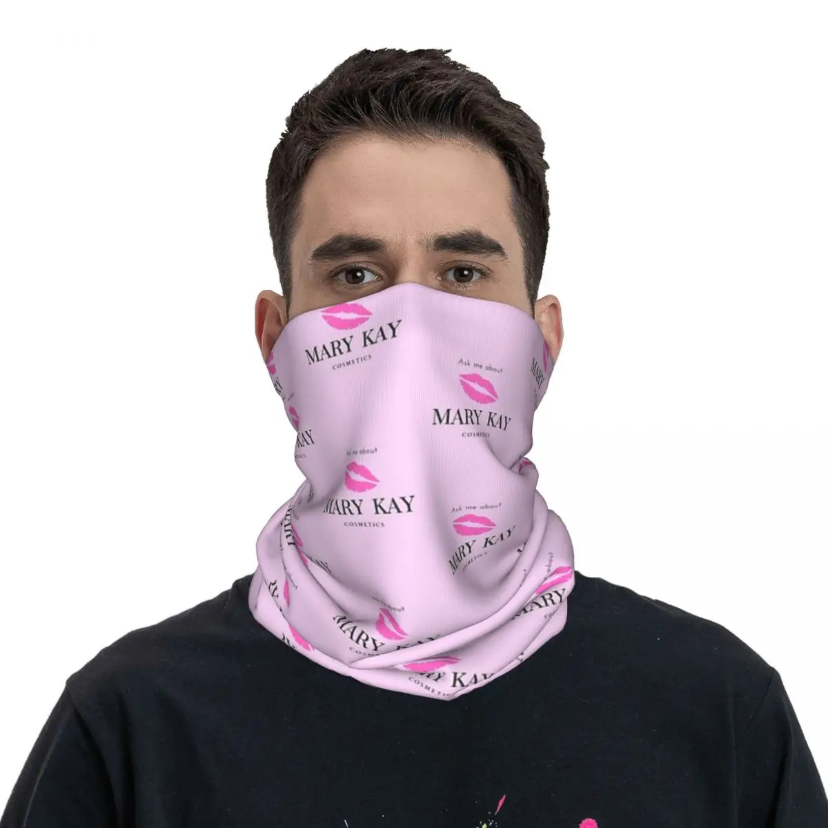 Ask Me About Mary Kay Cosmetics Bandana Neck Cover Printed Wrap Mask Scarf Warm Balaclava Outdoor Sports For Men Women Adult