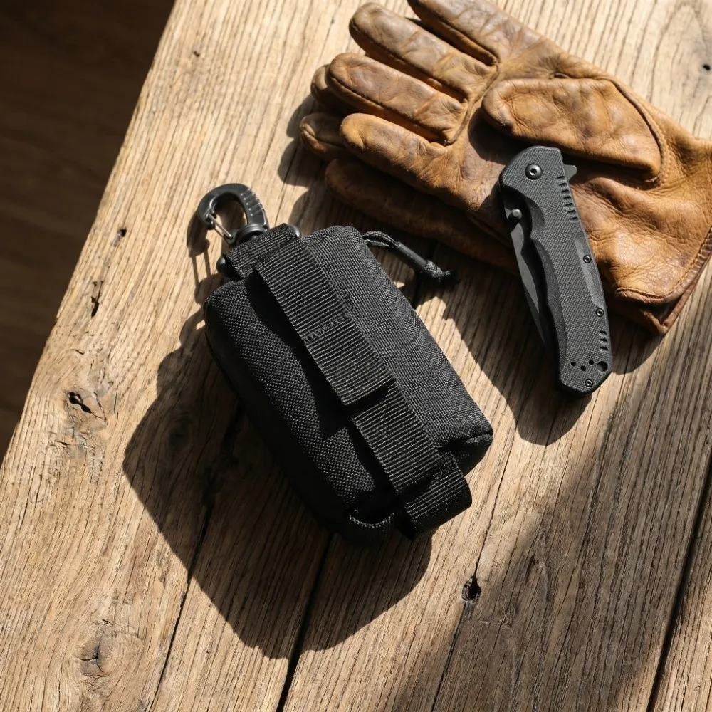 Small Men Sports Coin Purse Hanging Pouch Wear-Resistant Key Organizer Pouch Outdoor Mountaineering Buckle Card Holder Men Male
