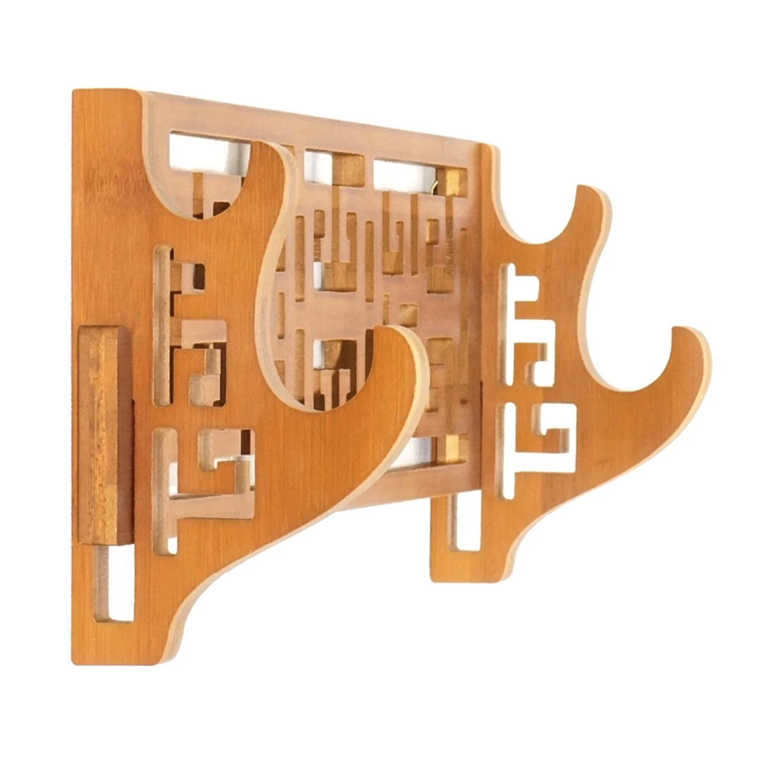 

Новейший классический держатель для меча, настенное крепление, бамбуковая стойка для самурайского меча, вешалка для катаны, вакидзаси, танто, Genji, подставка, 2-слойная