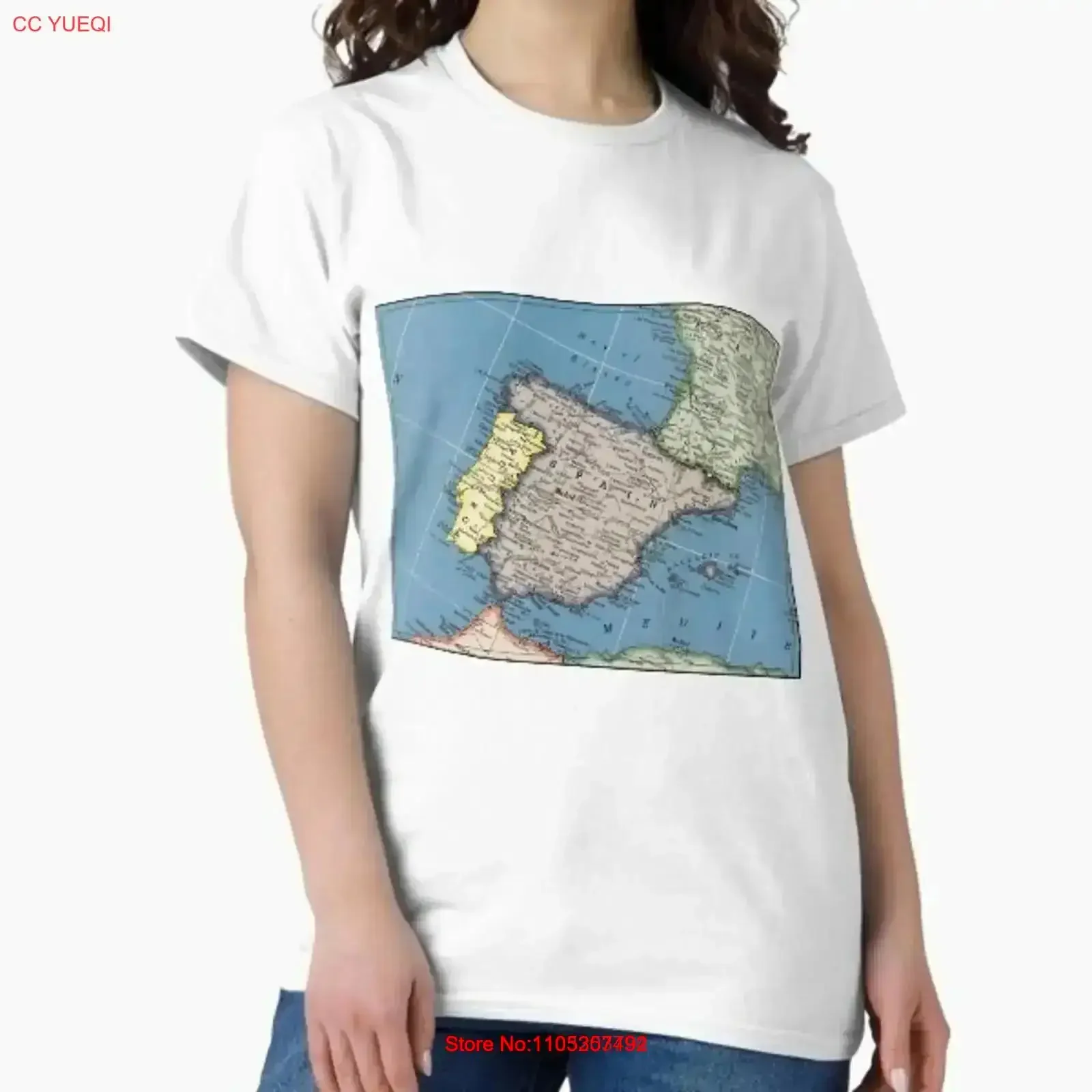 1939 Spain map wedding gift birthday T Shirt Made in US AUS Size S 2XL vintage Washed homme Stretched designer clothes Casual