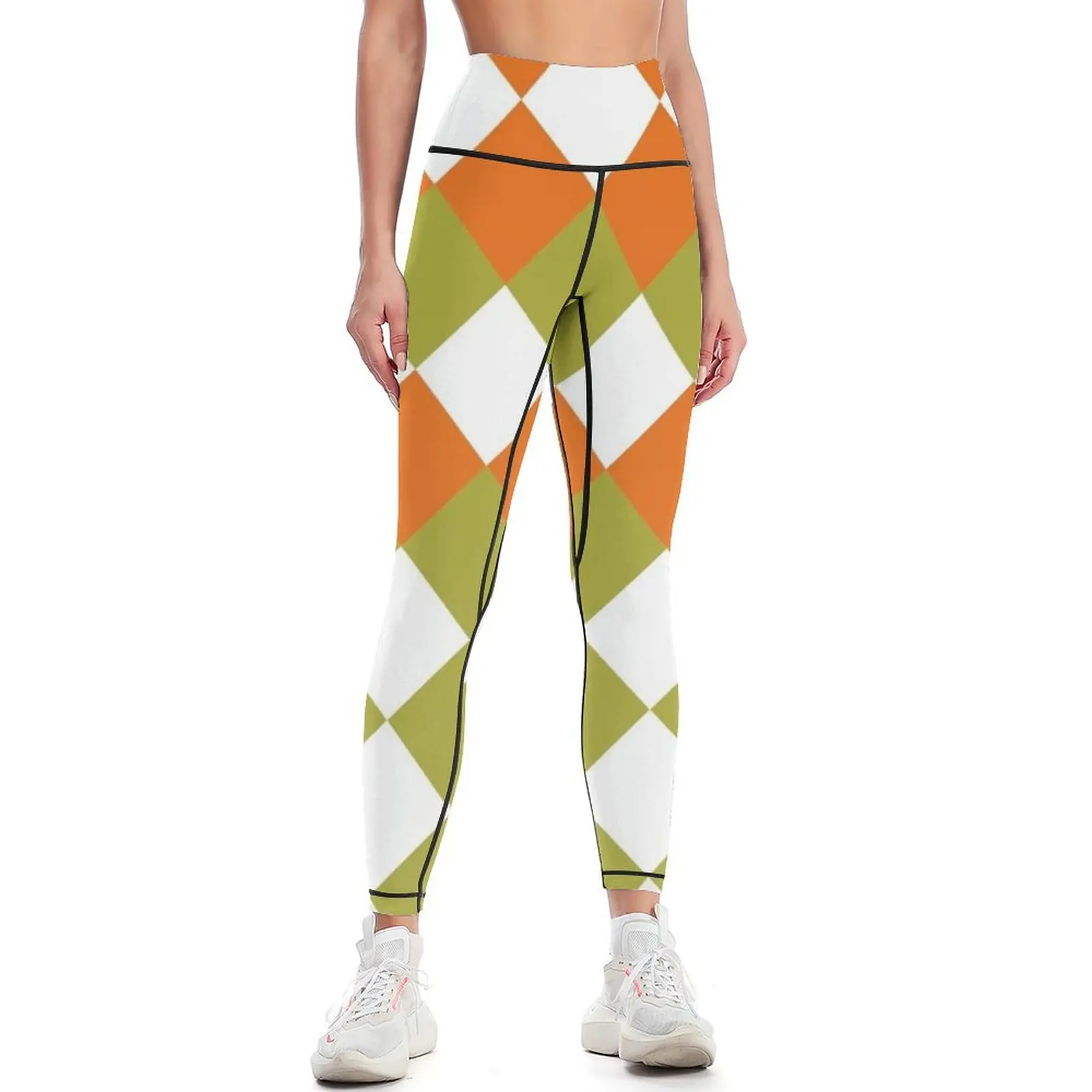 

Earl's Court Harlequin Leggings Sweatpants legging push up sporty woman push up Fitness clothing Womens Leggings