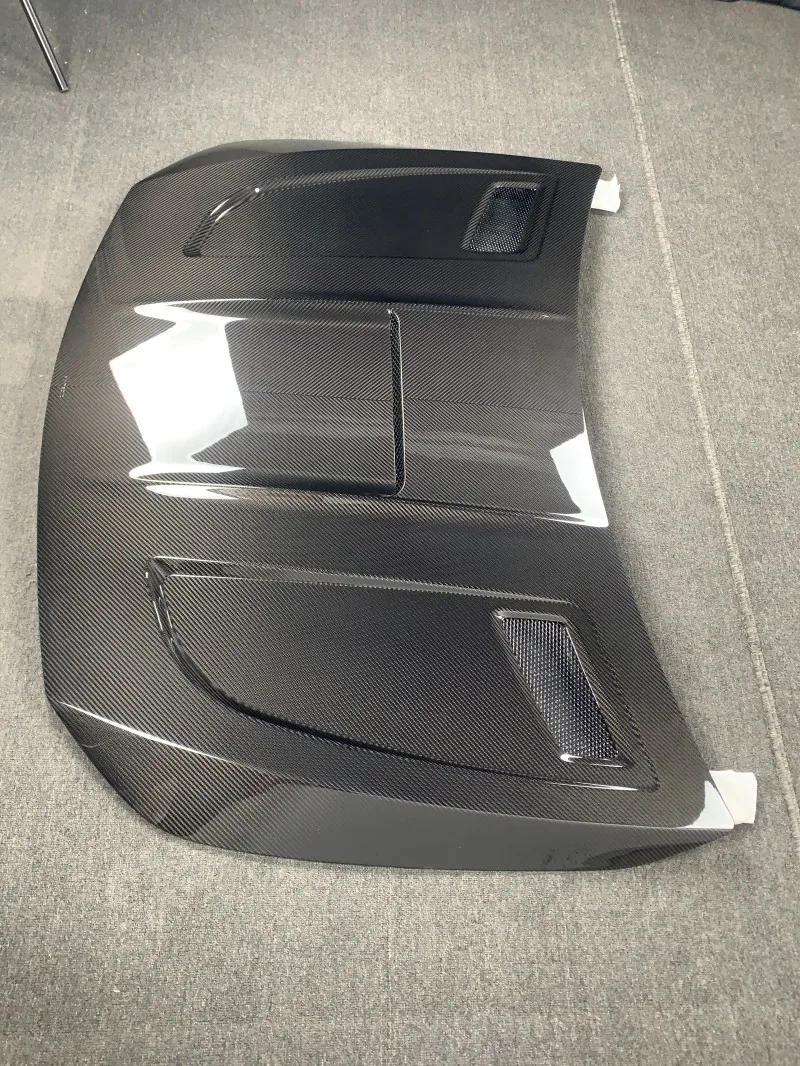 High Performance Real Dry Carbon Car Hood Bonnet for A-class W177 Carbon Fiber Bonnet() 3