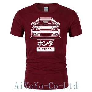 Herren Short Sleeve Casual T-Shirt, Civic 6gen Jdm Jdm Civic T, New Hondaes Typ-R 6rd Car B16 B18 6 Hauptverkäufe Honda Jdm Shirt - №6