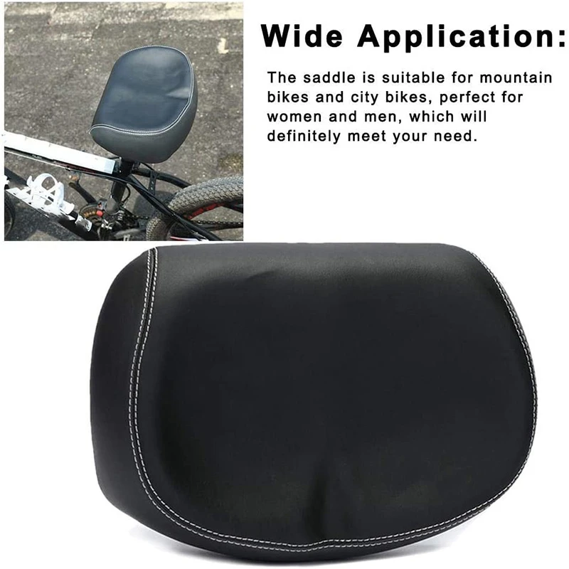 Ladies Bicycle Saddle Bike Seat Road Bike Seat Comfortable Bicycle Seat No Nose Big Butt Saddle Shock Resistance Seat