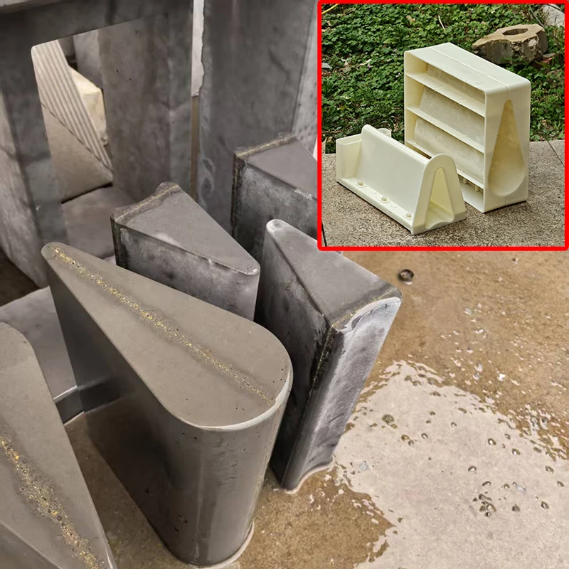 Longitudinal blind pipe non-sand concrete prefabricated block mold, tunnel/subgrade drainage blind pipe protection block