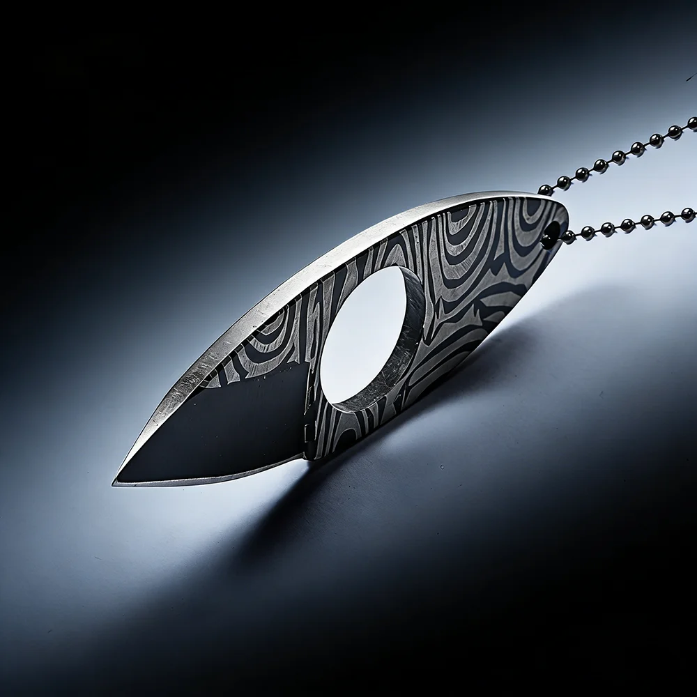Fixed Blade MINI Knife High-hardness Blade. Stainless Handle Suitable for Outdoor Camping Hiking Daily Emergency Carrying