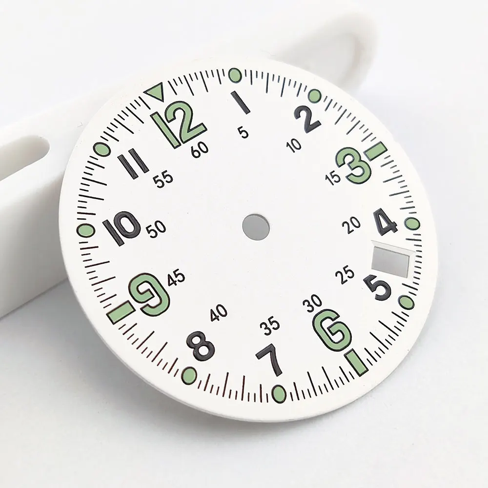 28.5mm watch dial NH35 movement dial 4.5 o 'clock date window is paired with NH36/NH35 movement watch accessories
