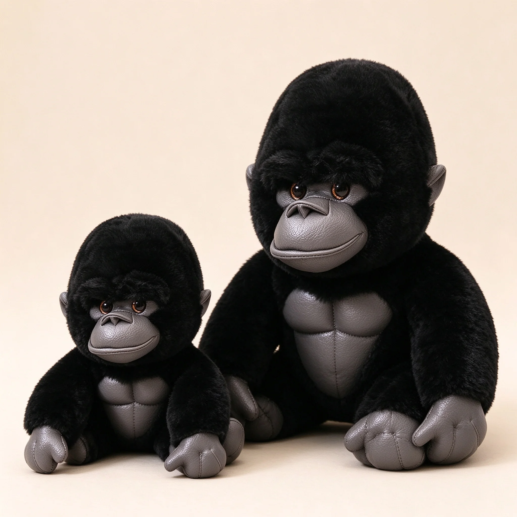 Plush Toy Gorilla Monkey Cute Stuffed Doll Kawaii Soft Fluffy Pink Blue Black Brown Birthday Gift Room Decor Kid Girl Boy Adults