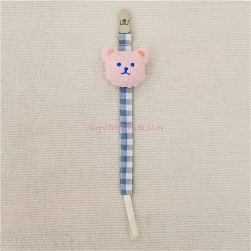 R6FD Baby Pacifier Clip Universal Holder Leash for Boys & Girls Cartoon-pattern Clip