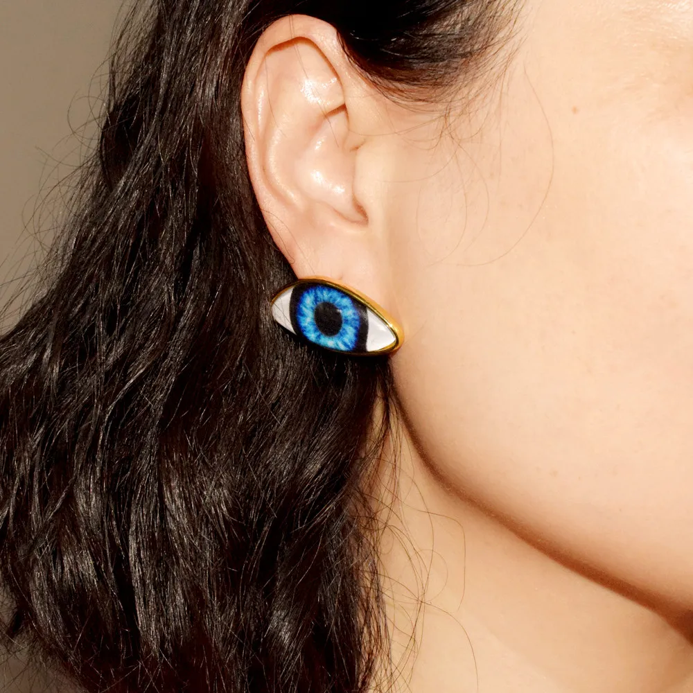 Schlichtes Design, Ohrstecker im Resin-Eyes-Stil für Damen, Modeschmuck, wunderschöne Accessoires für den täglichen Gebrauch