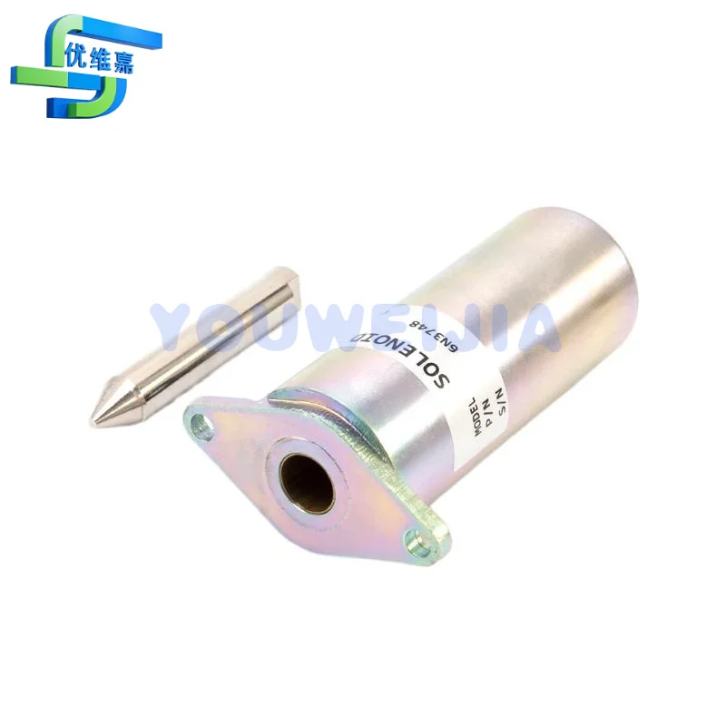 6N3748 6N-3748 Stop Solenoid Valve 12V Fits Excavator SR4 3304 D330C 1673C Diesel Engine