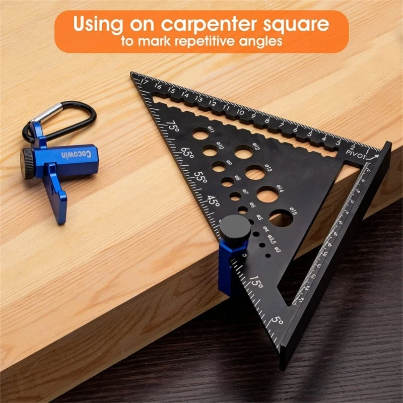 Stair Stops Gauges para Framing Square Tool Aço Régua Metal Scribing Holder M4yd