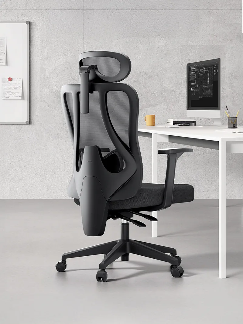 Black And White P1 Computer Chair Ergonomic  Office  Reclining Dormitory Study  Household Rotating E-sports Chair