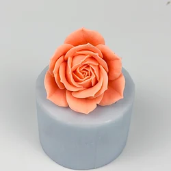 HC0437 PRZY 3D Rose Flower Moulds Soap Molds Silicone Wedding Birthday Valentine's Day Candle Mold Clay Resin Decor