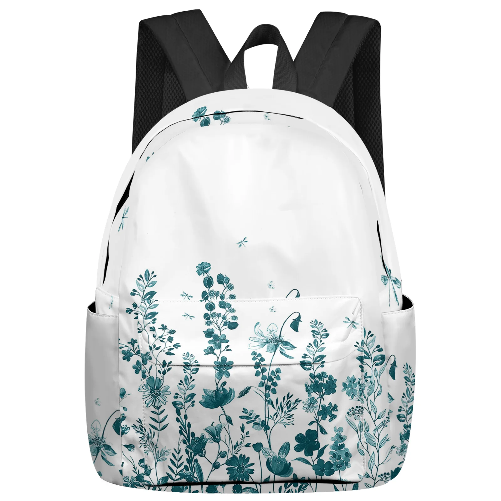 

Flower Leaf Dragonfly Student School Bags Laptop Custom Backpack For Men Women Female Travel Mochila