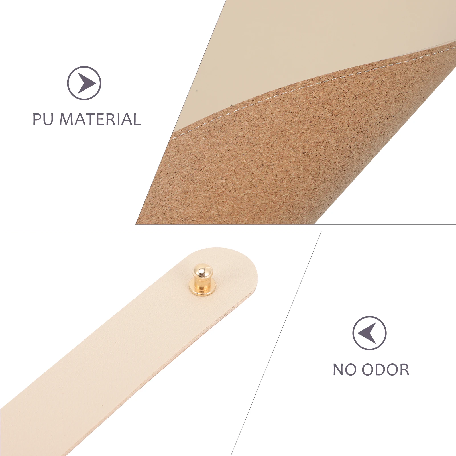 

Premium Double Sided Desk Mouse Pad Combining PU and Cork Ideal for Office Study Gaming Computer Workstation Mat